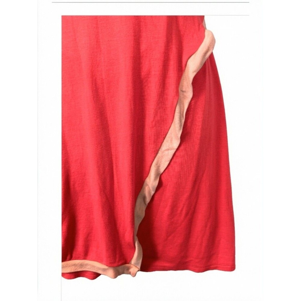 41Hawthorn Rayon Blend Coral Vacation Tank Dress Small Sleeveless Stretchy - Picture 3 of 7